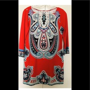 London Times Tunic🌹Stretch Tunic Pullover Dress